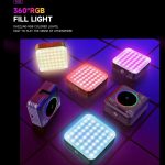نور RGB مدل D12S قابل حمل برای تولید محتوا
