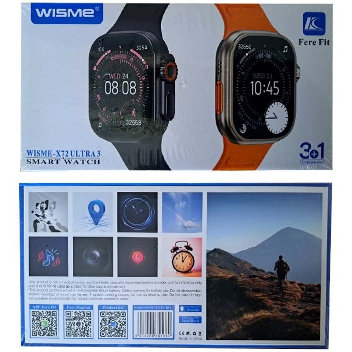 ساعت هوشمند wisme مدل x72 ultra3